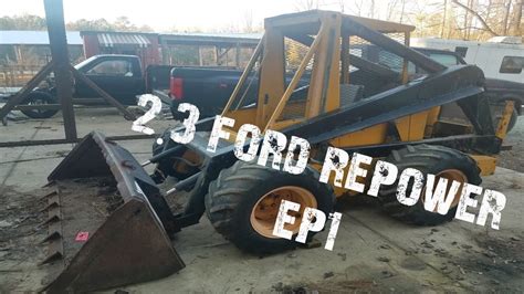 skid steer repower with 2.3 mustang motor ep1 